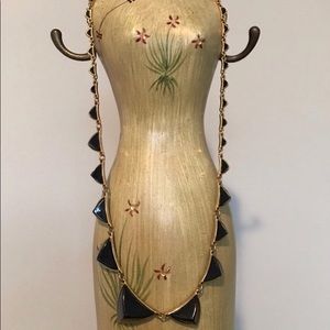 House Of Harlow 1960 Black Triangle Necklace